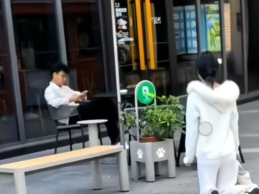 5月16日，上海街头路人拍到一段视频，迅速在网络上走红。视频中一名女子在广场长椅
