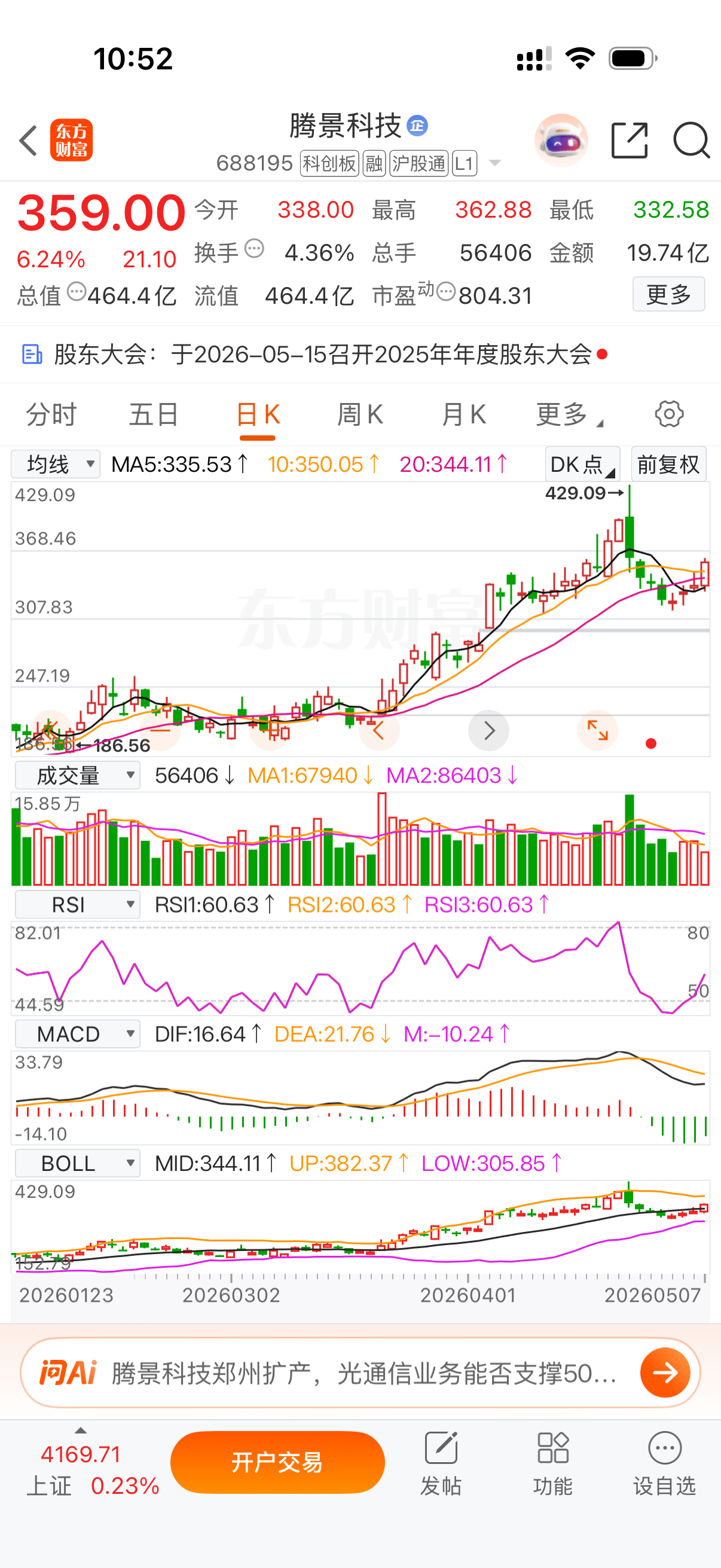 科创板！这个位置真的是好！大家可以关注一下，自己把握好！我不做任何投资建议