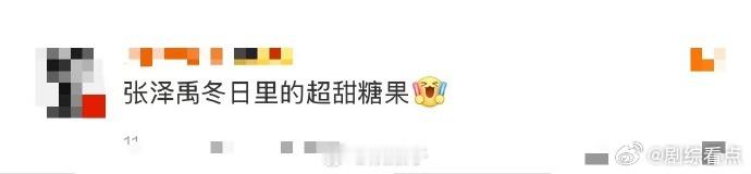 张泽禹 冬日里的超甜糖果 他的善良如同冬日糖果的柔滑口感，令人舒心。 