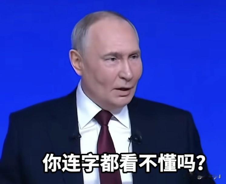 普京质问北约秘书长，美国都没把俄罗斯列为敌人，你却准备与俄开战，你认识字吗？
