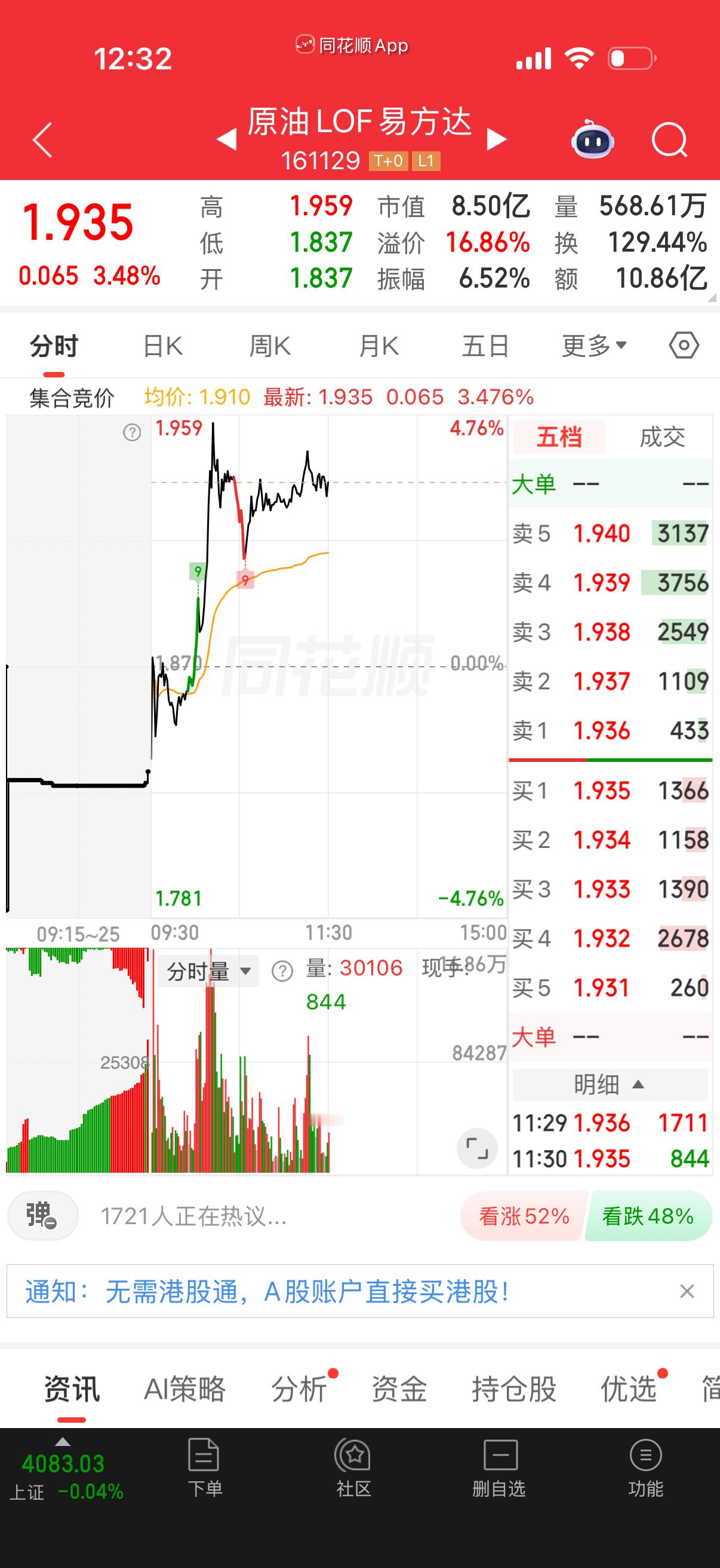 原油溢价率15-17，这两天明显加速开始拉溢价率了。一般溢价率过22-25就要小