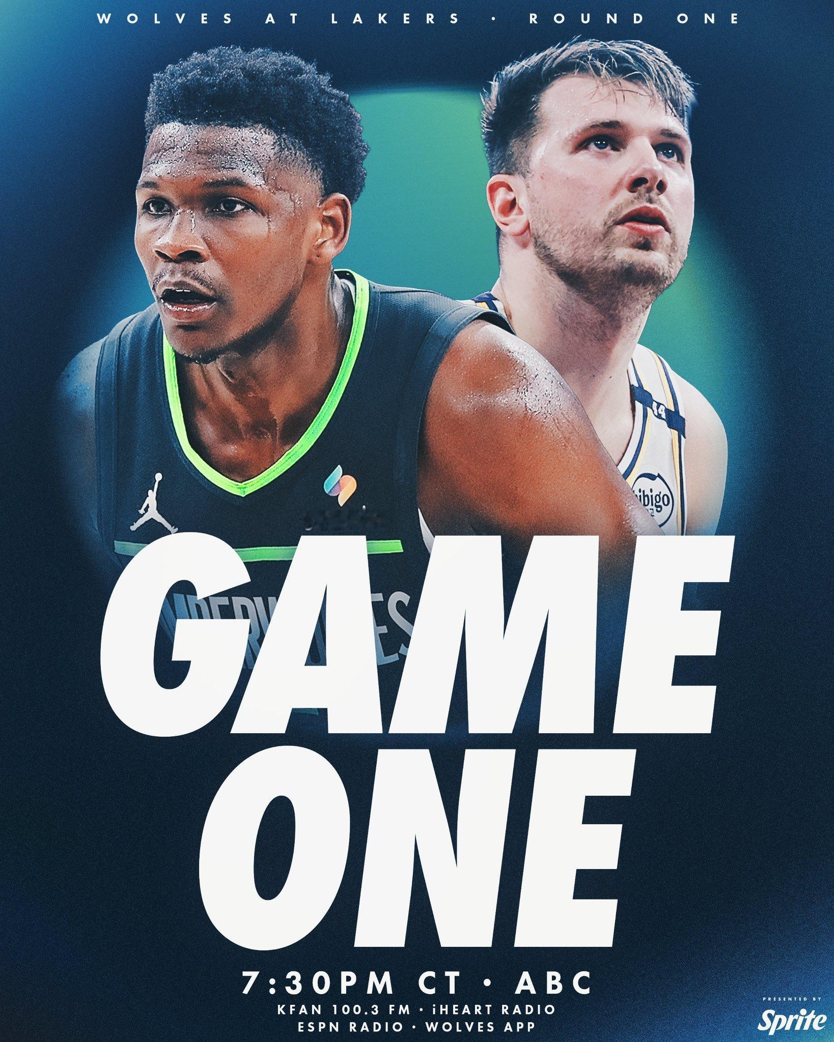 今早重头戏开始啦，湖人vs森林狼nba ​​​