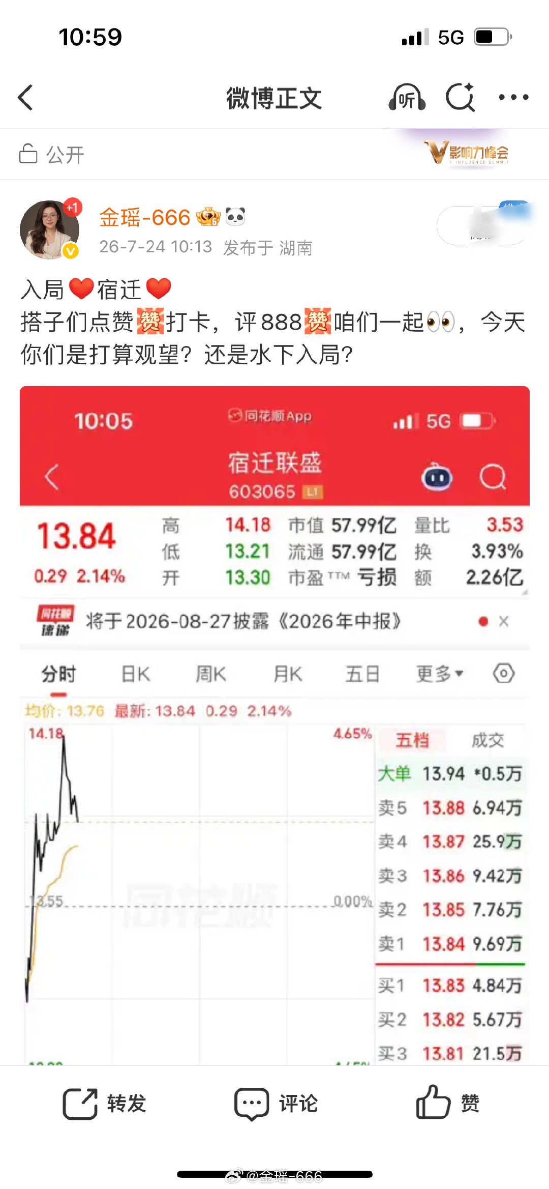 ，朋友们，有没有后来上车的朋友？宿迁今天能否冲上⛰️，觉得会的扣88，觉得不会的
