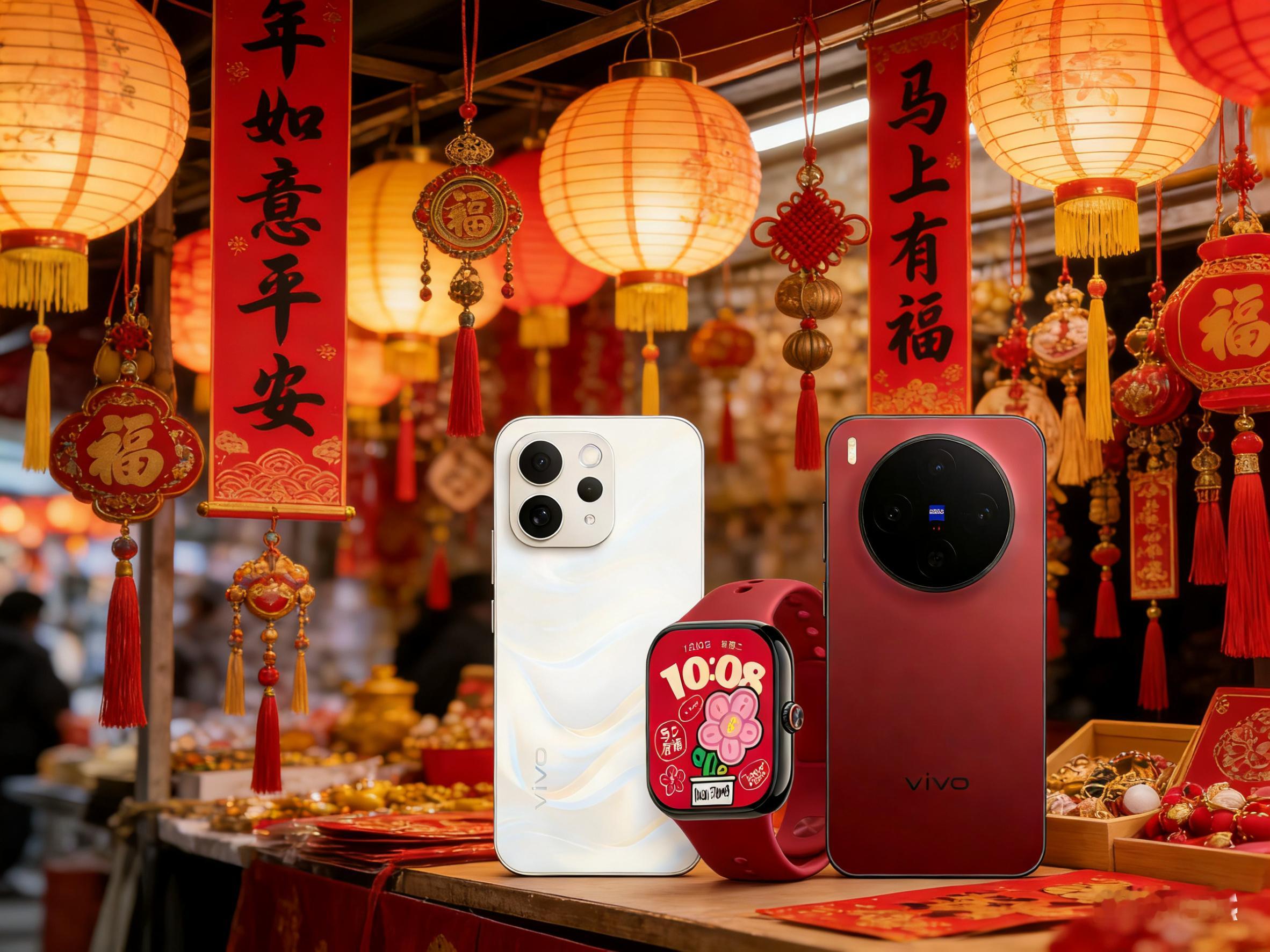 新过年三件套，X300好运红喜庆又精致，S50告白爱自己每一天