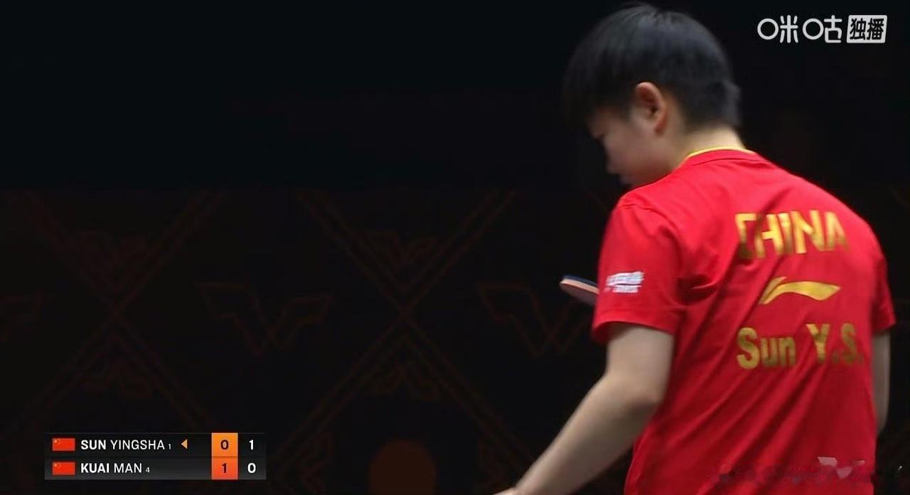 第一局开局蒯曼🇨🇳5-0领先！
但孙颖莎🇨🇳很快连追5分！
比分来到5-