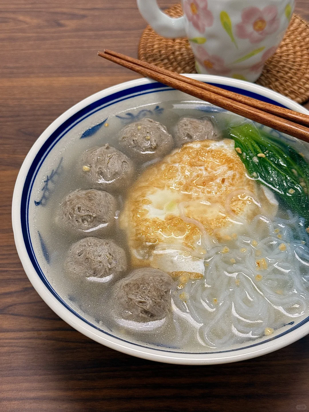 今日减脂餐｜牛肉丸魔芋面，又幸福了