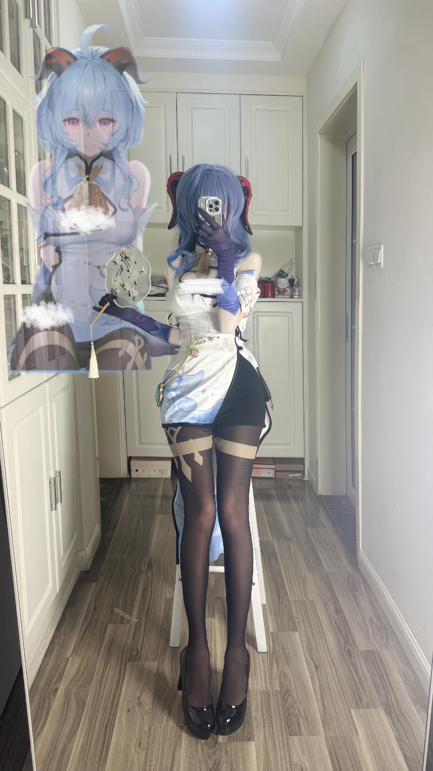 甘雨同人旗袍。