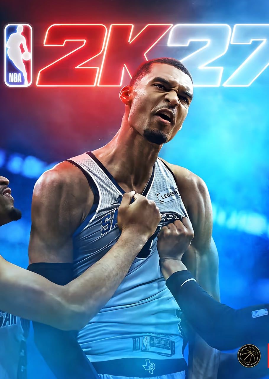 NBA文班亚马2K封面新时代封面诞生！维克托·文班亚马登上NBA2K27封面，属