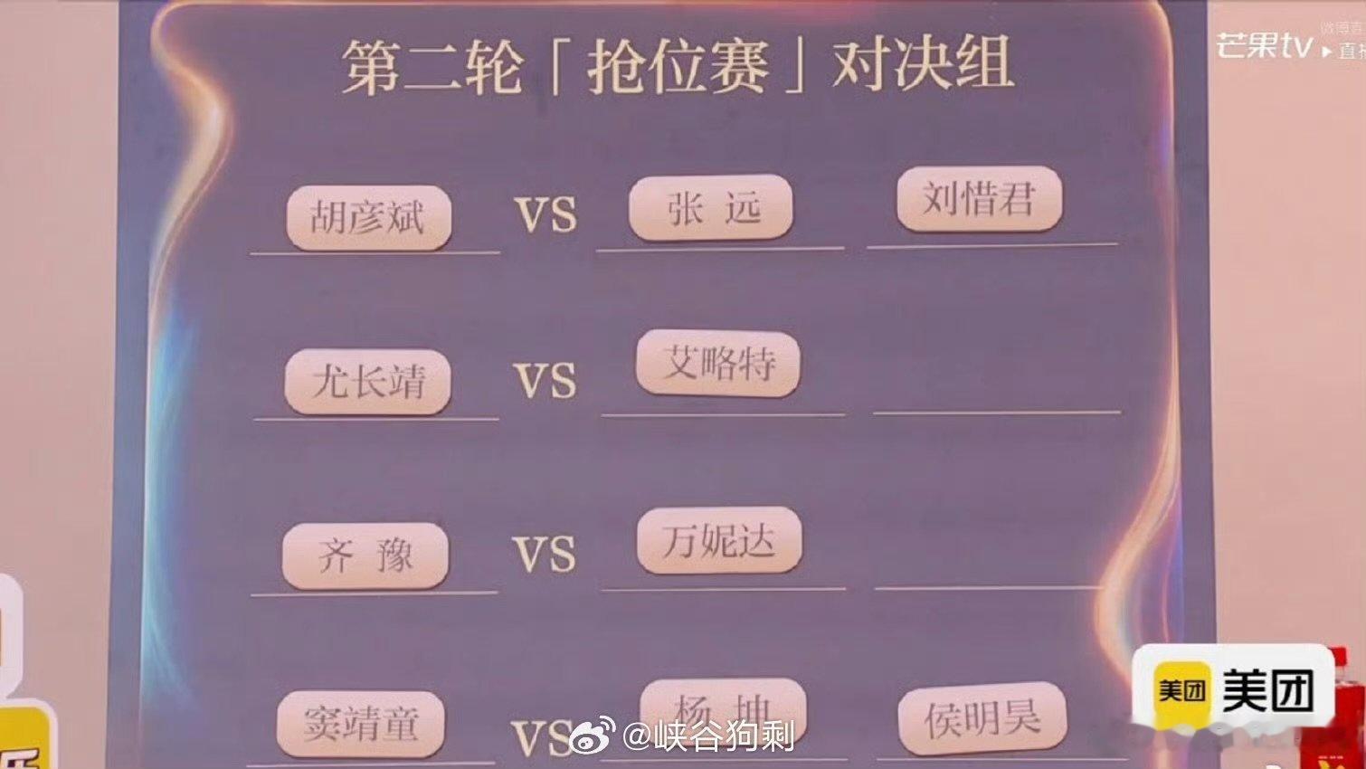 胡彦斌pk张远刘惜君歌手抢位赛分组歌手2026歌手2026抢位赛修罗场就位，胡彦