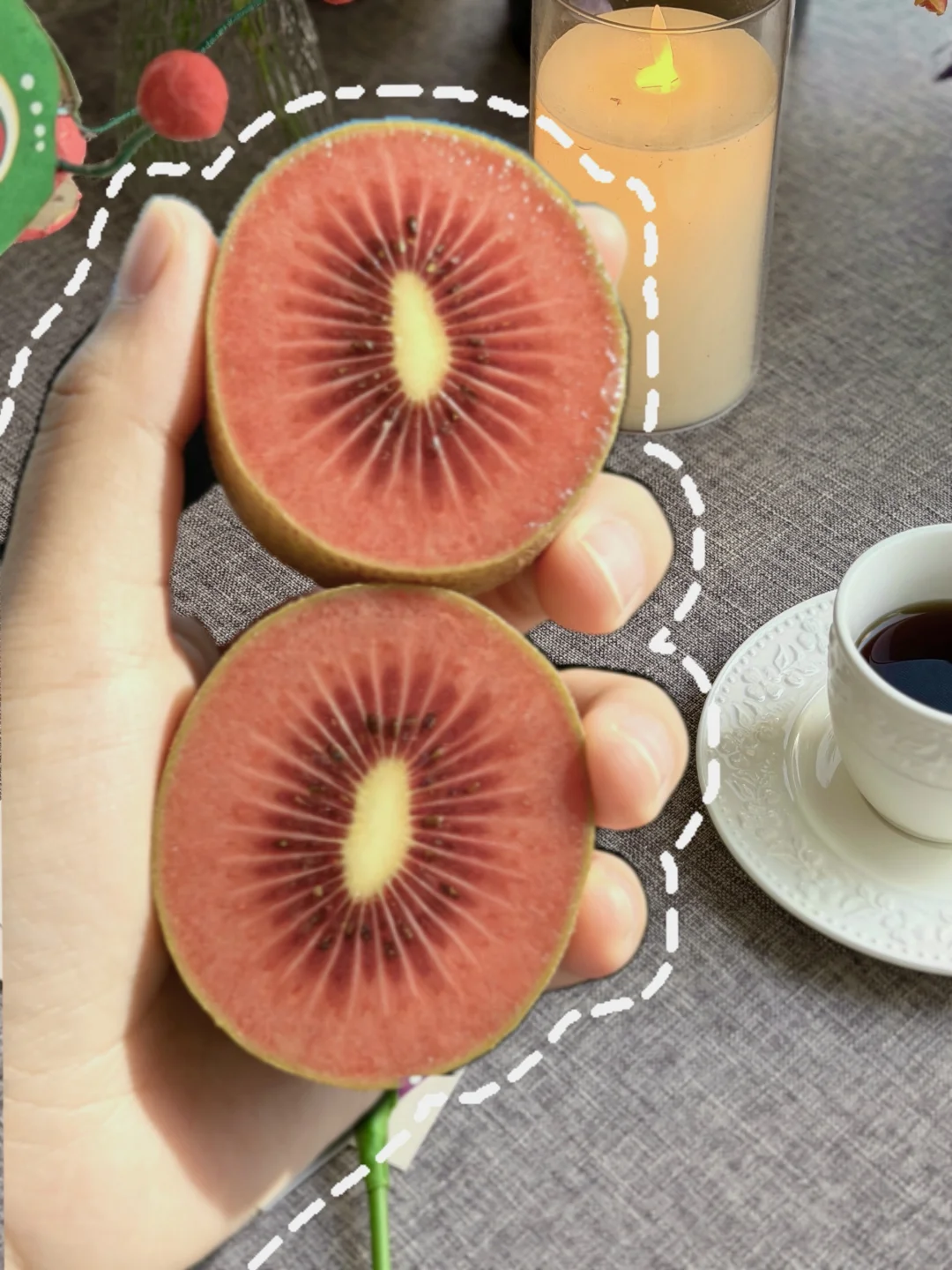 季节限定！一口爆汁的红色奇异果太惊艳啦