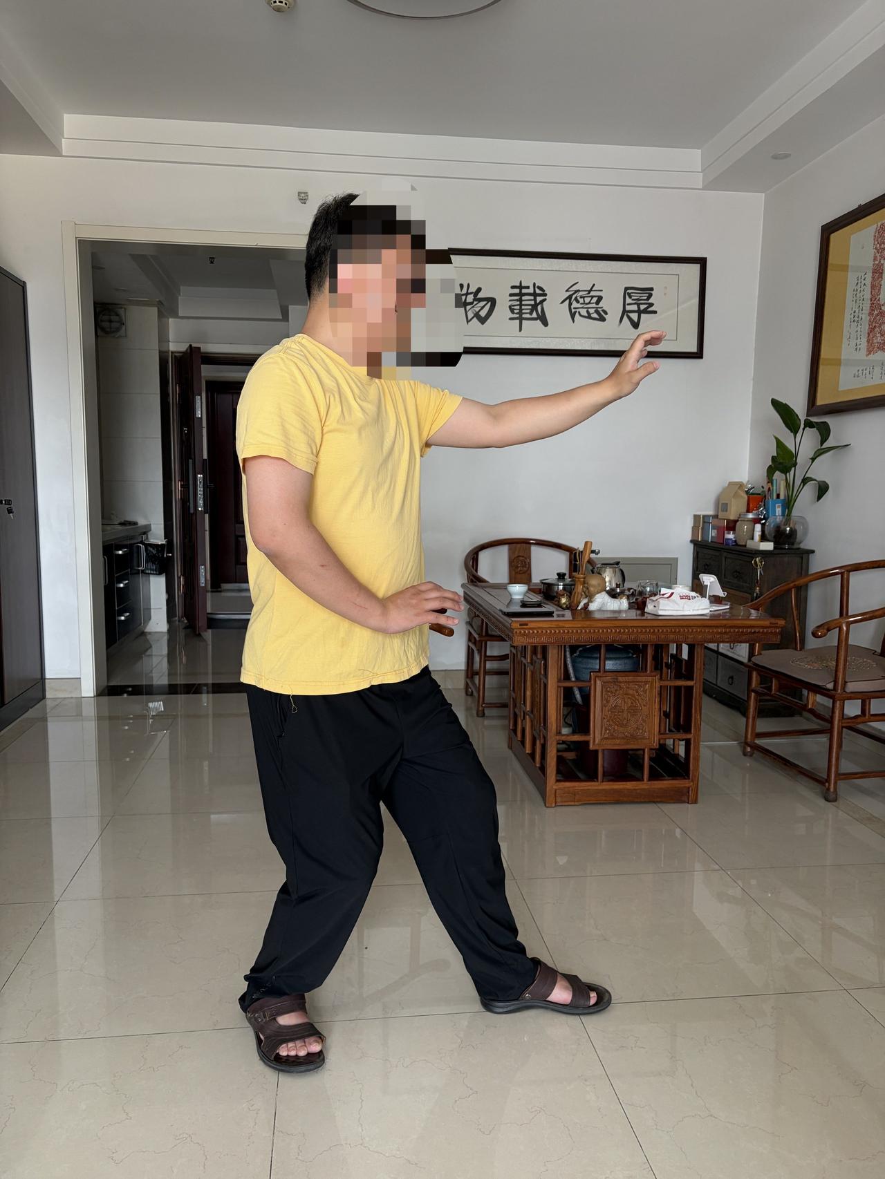 浙江温州弟子专程远赴济南，登门修习尚派形意拳。历经一段时日日常自练，弟子体魄较从