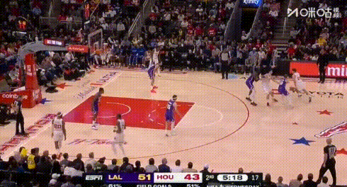 湖人竟用快攻打爆了火箭？
半场快攻得分16:4？看看图1-5的快攻，全是半场一个