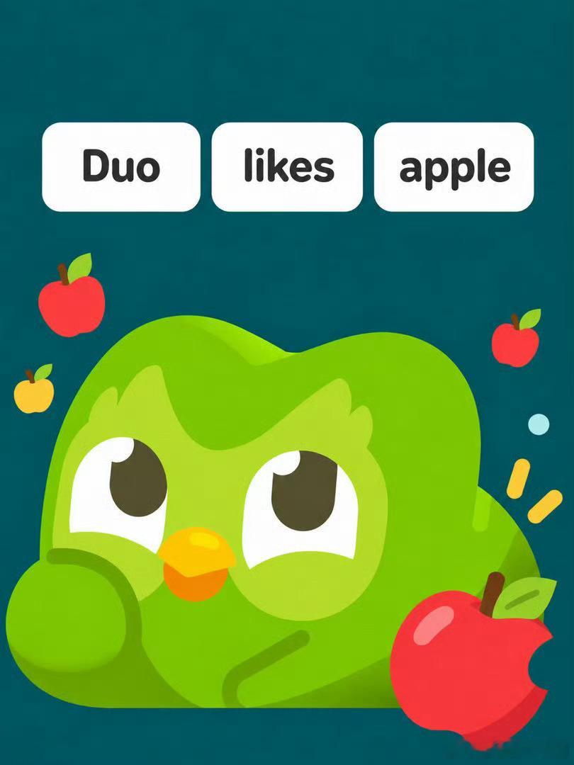 多邻国玩梗iPhoneduo多邻国直接甩一句“This is Duo”加黑白折叠