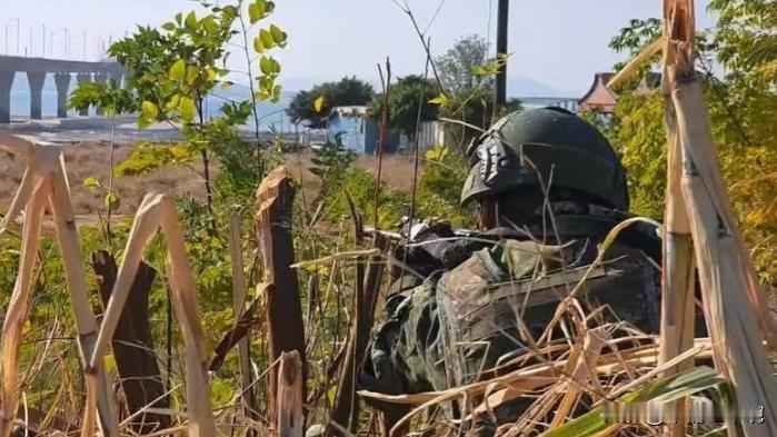 原来台军都在这里藏着呢！台军工兵第53大队，在新北市淡水河，部署水雷，汽油桶，障