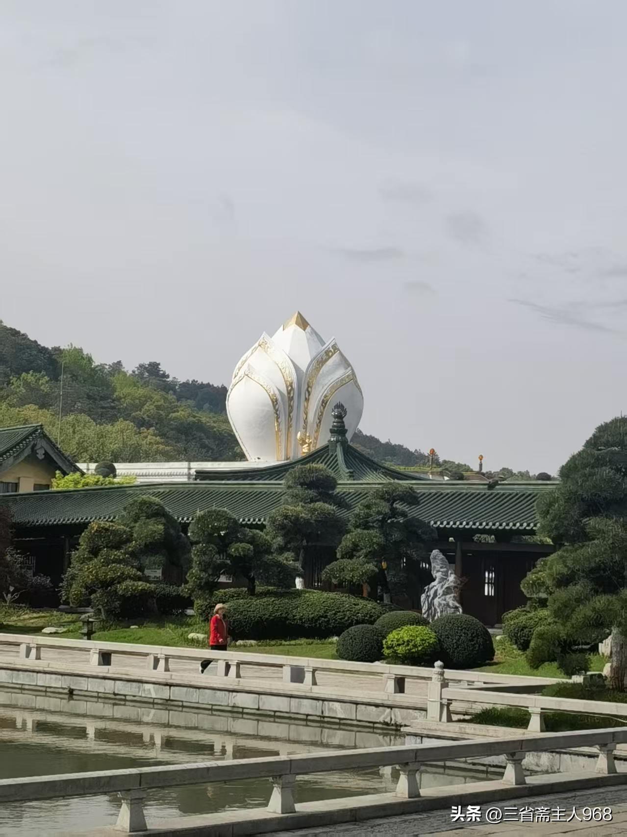 清明回老家祭祖，特地到庐山东林寺转悠，抬望眼，看到一个建筑，因为距离较远，下面建