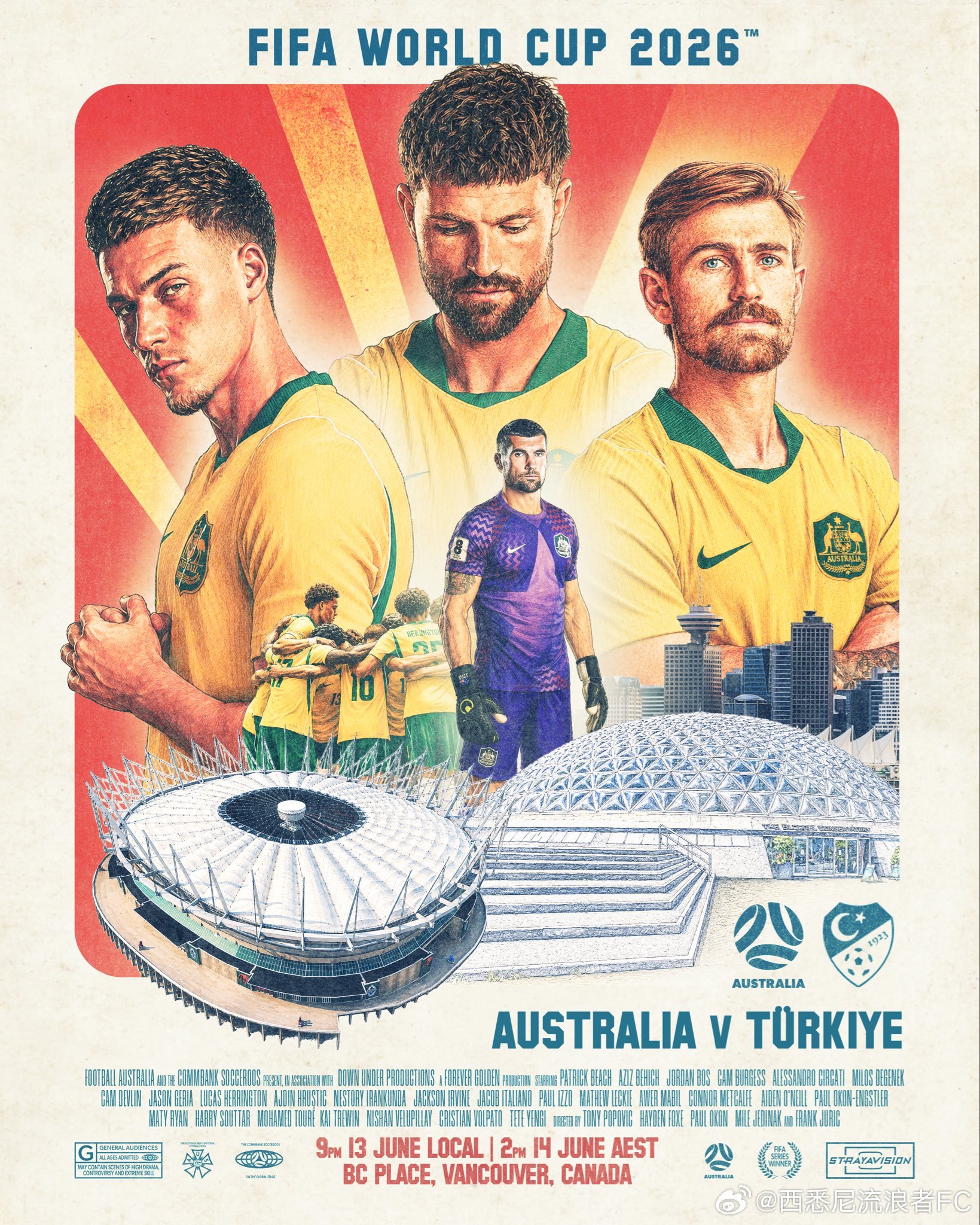 Game Day！今天下午14点 (北京时间中午12点) 2026美加墨世界杯 