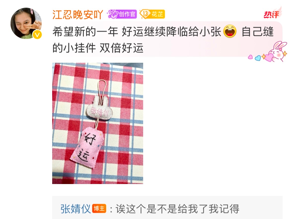 张婧仪是治愈系的好朋友  