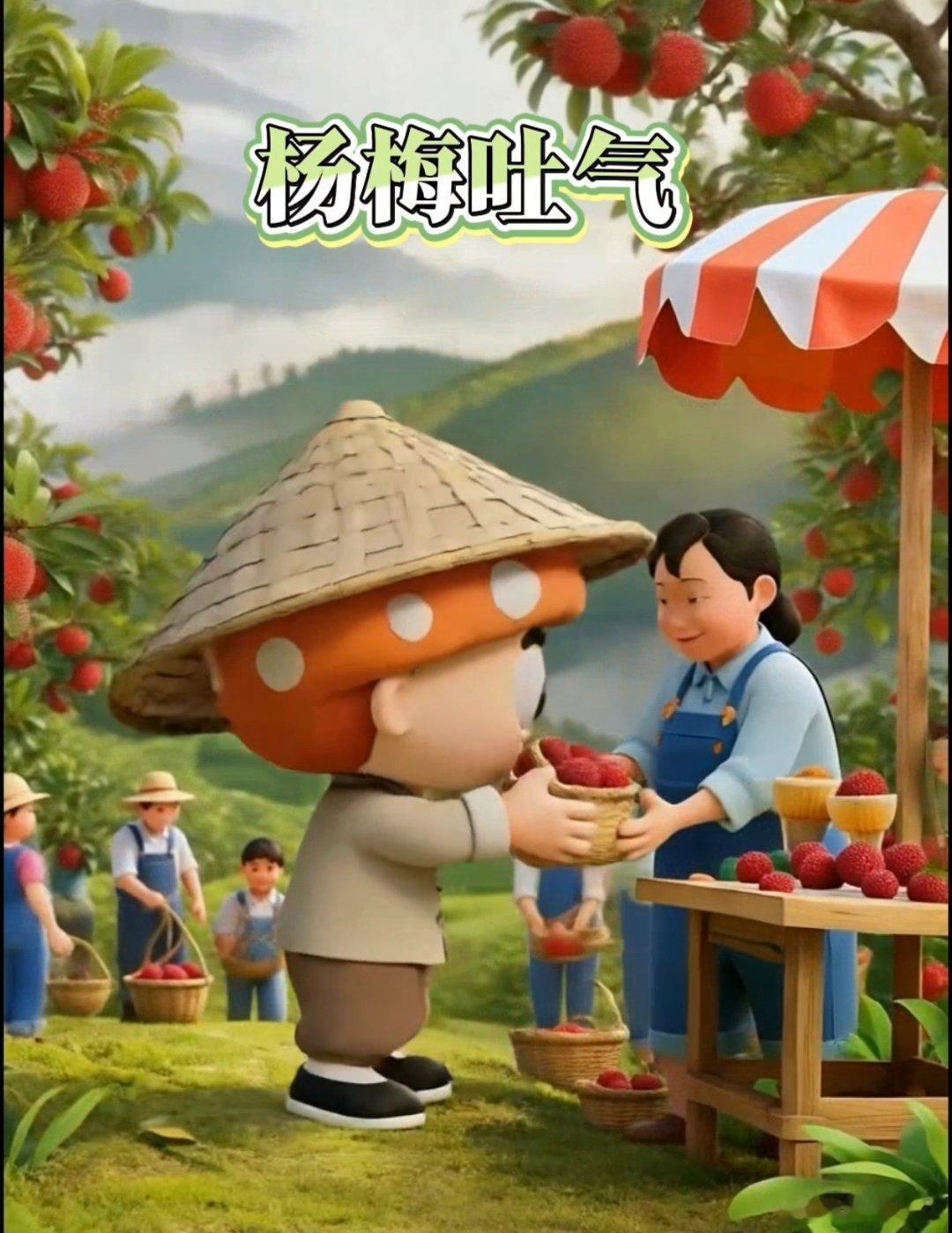 浙江好杨梅六月杨梅红浙江有好梅 浙江的杨梅超赞 非常好吃浙江的杨梅，红得像小灯笼