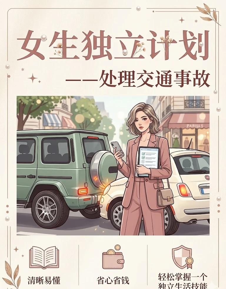 女生独立计划｜处理交通事故
大大方方做自己  交通安全  汽车  交通事故处理 
