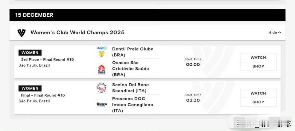 2025年女排世俱杯半决赛全部结束，斯坎迪奇零封海滩，科内逆转奥萨斯库，意大利两