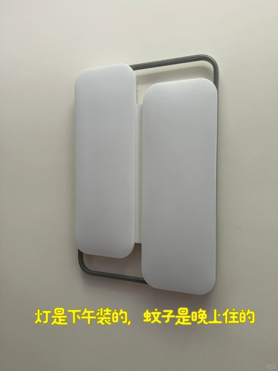 灯是周六装的，蚊子昨天住的