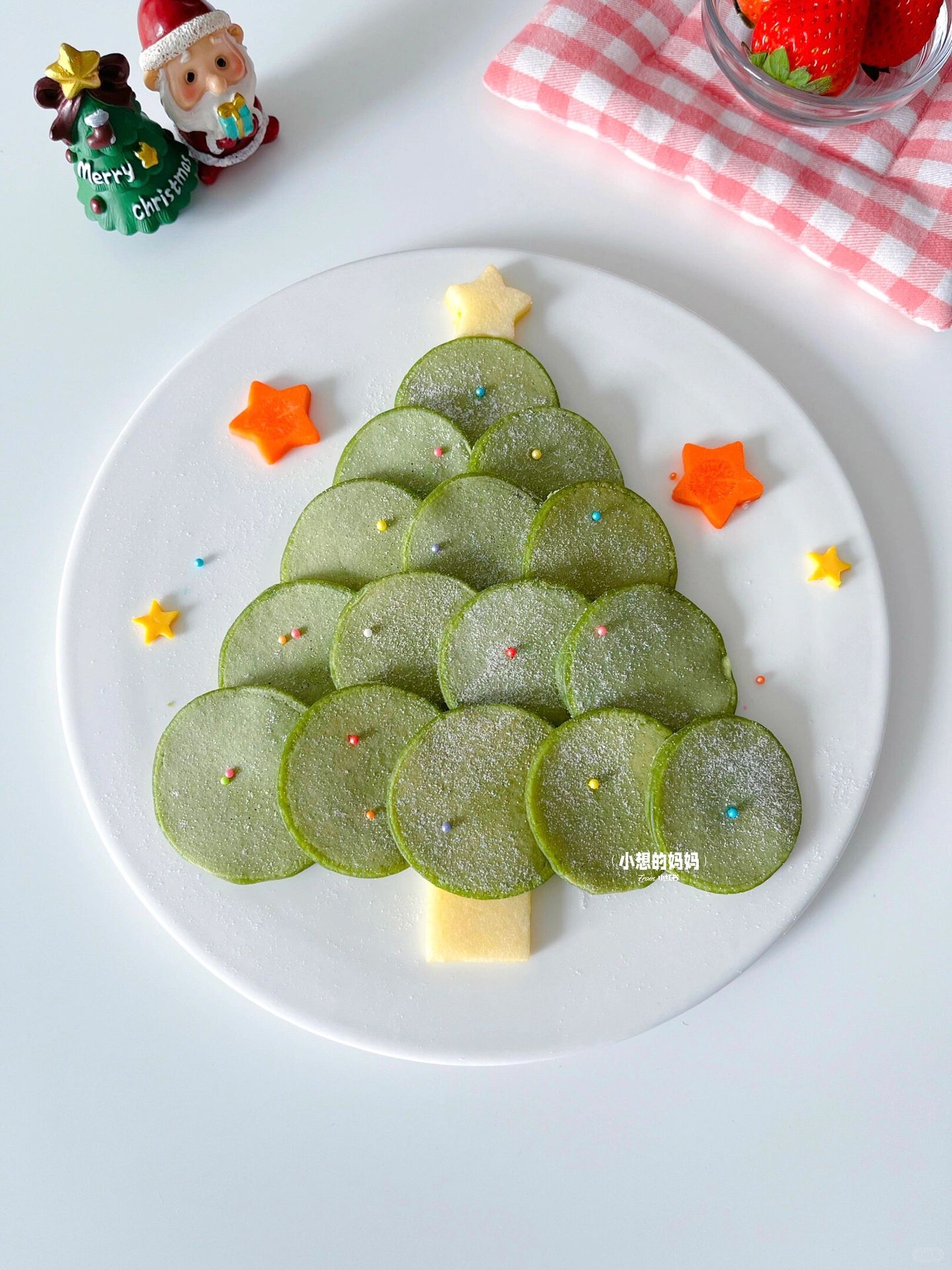 圣诞树松饼🎄有手就会👋快去试试呀～❤️