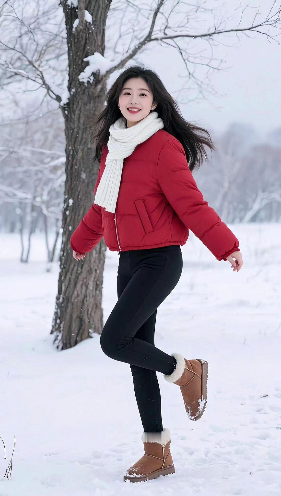 AI冬日靓影 抖音ai创作