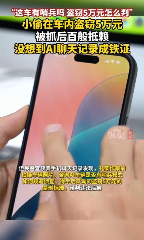聪明反被聪明误！小偷找AI策划盗窃，作案后怕坐牢疯狂查量刑，聊天记录直接把自己送