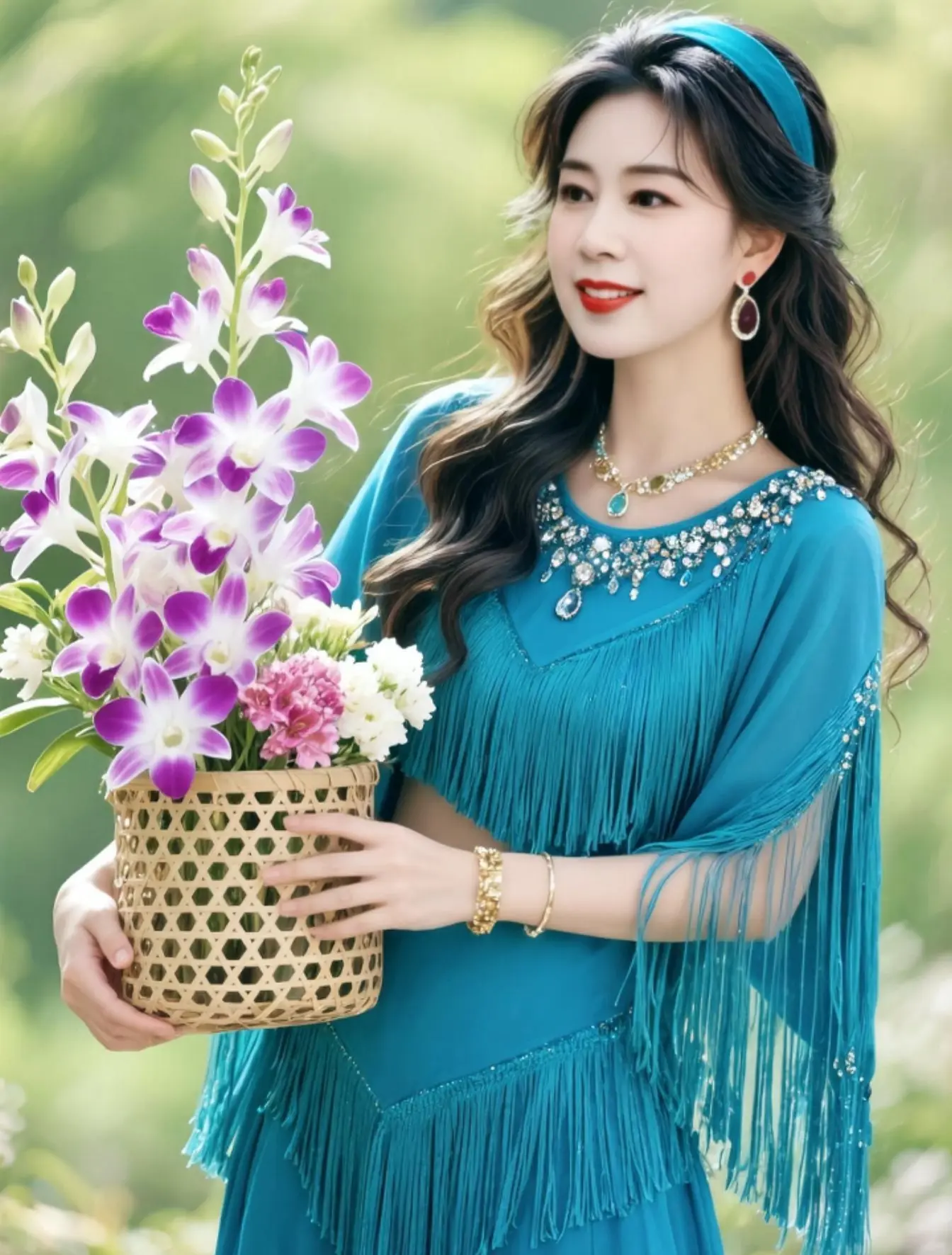 AI清新美人写真 ai创作