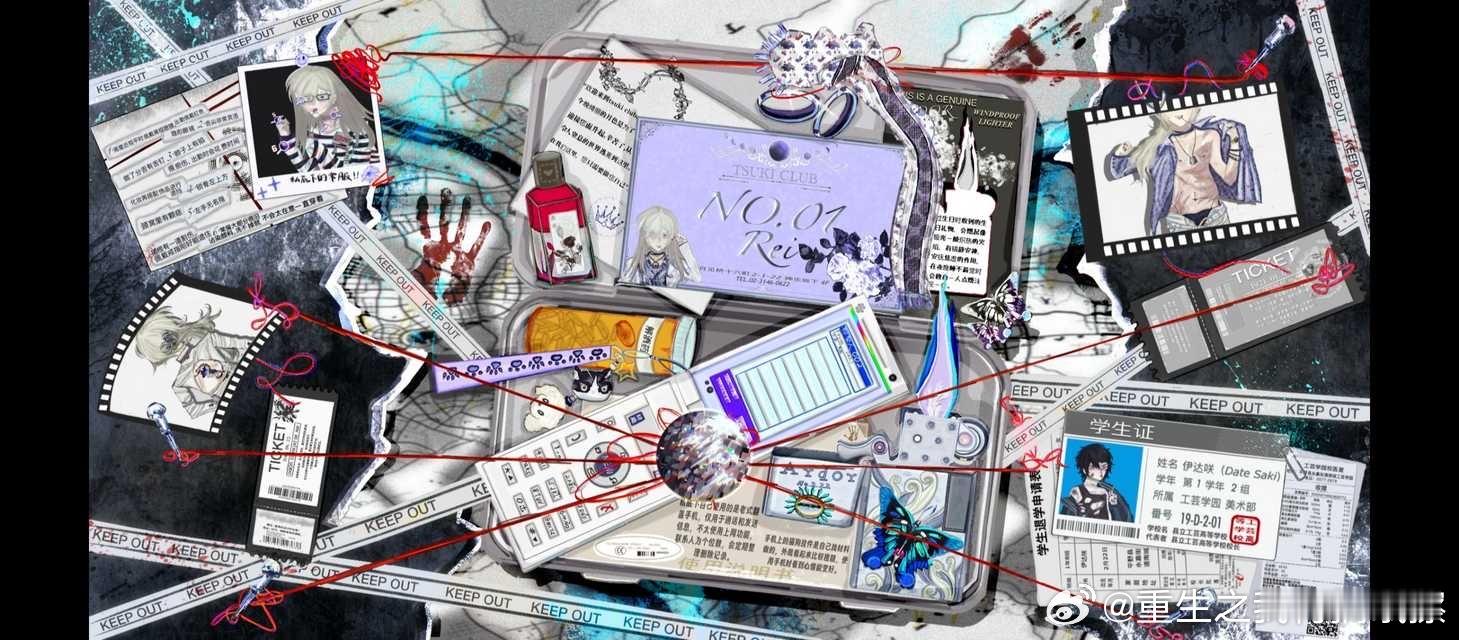 这边投一条，手搓了整个自设设定页终于画完啦 