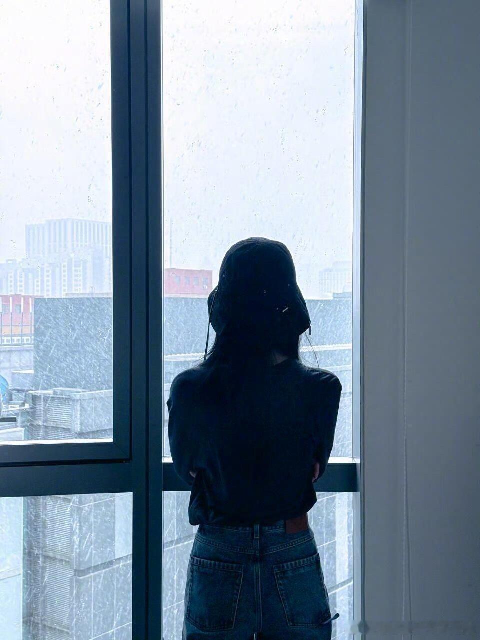 北京暴雪我慢慢的听雪落下的声音