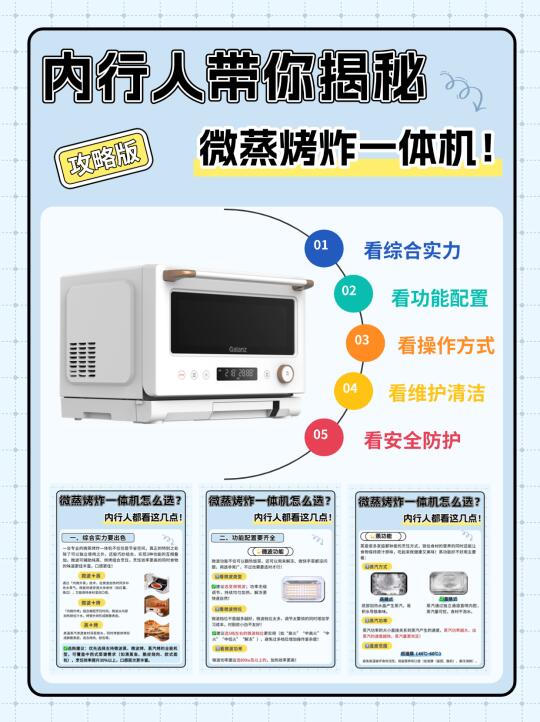 高质价比微蒸烤炸一体机怎么选？