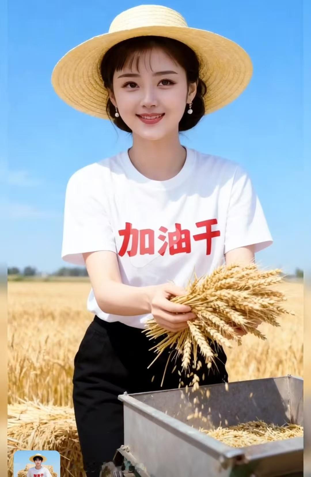 古曾经的麦收
 沃野金波映暖阳，
草帽清风麦穗香。
不负耕耘皆硕果，
人间劳动自