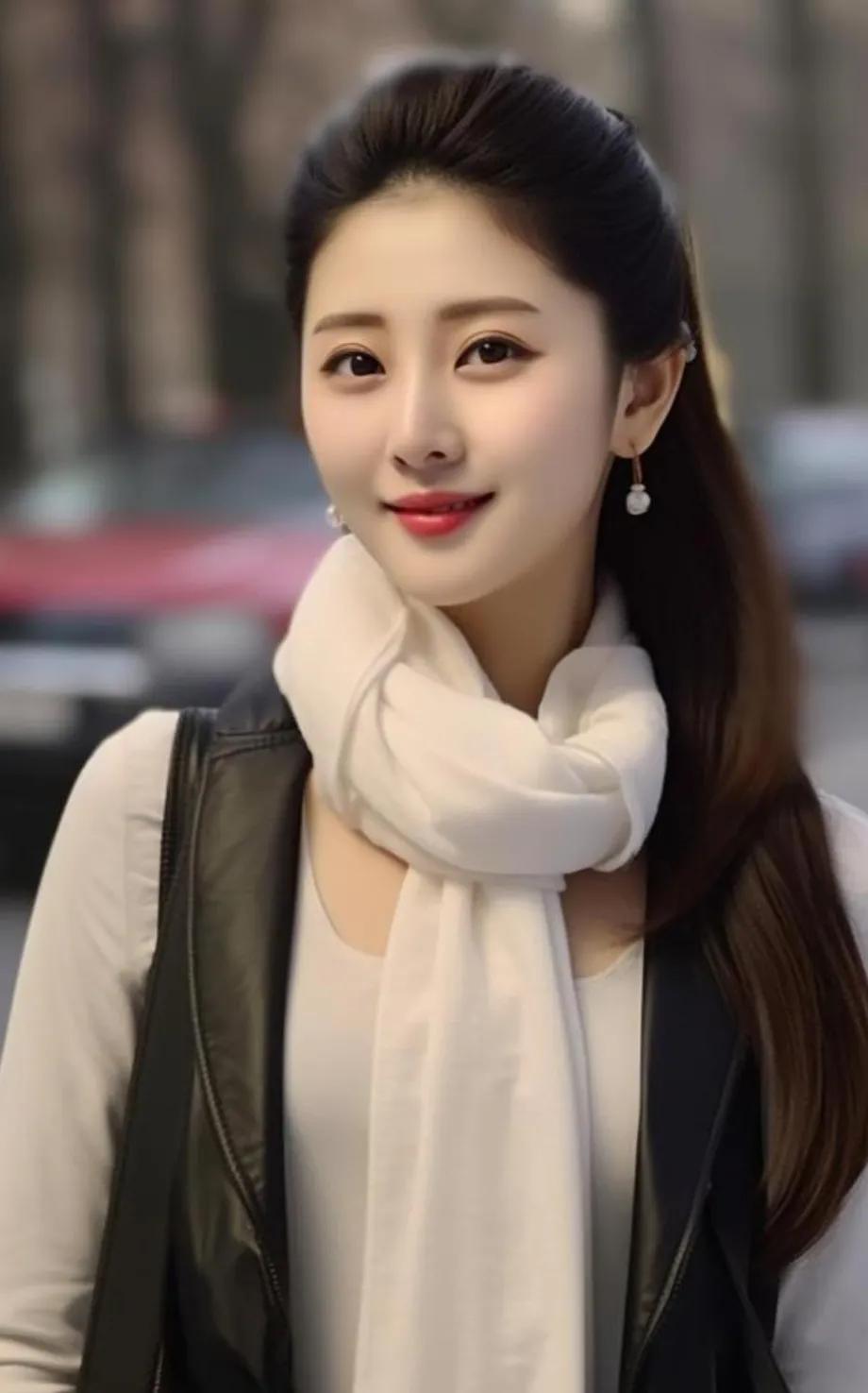 素衣轻舞，清丽如雪。美女妹妹漂亮的女孩。