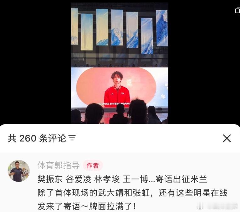 樊振东谷爱凌林孝埈王一博寄语王一博寄语出征米兰 樊振东谷爱凌林孝埈王一博寄语，一