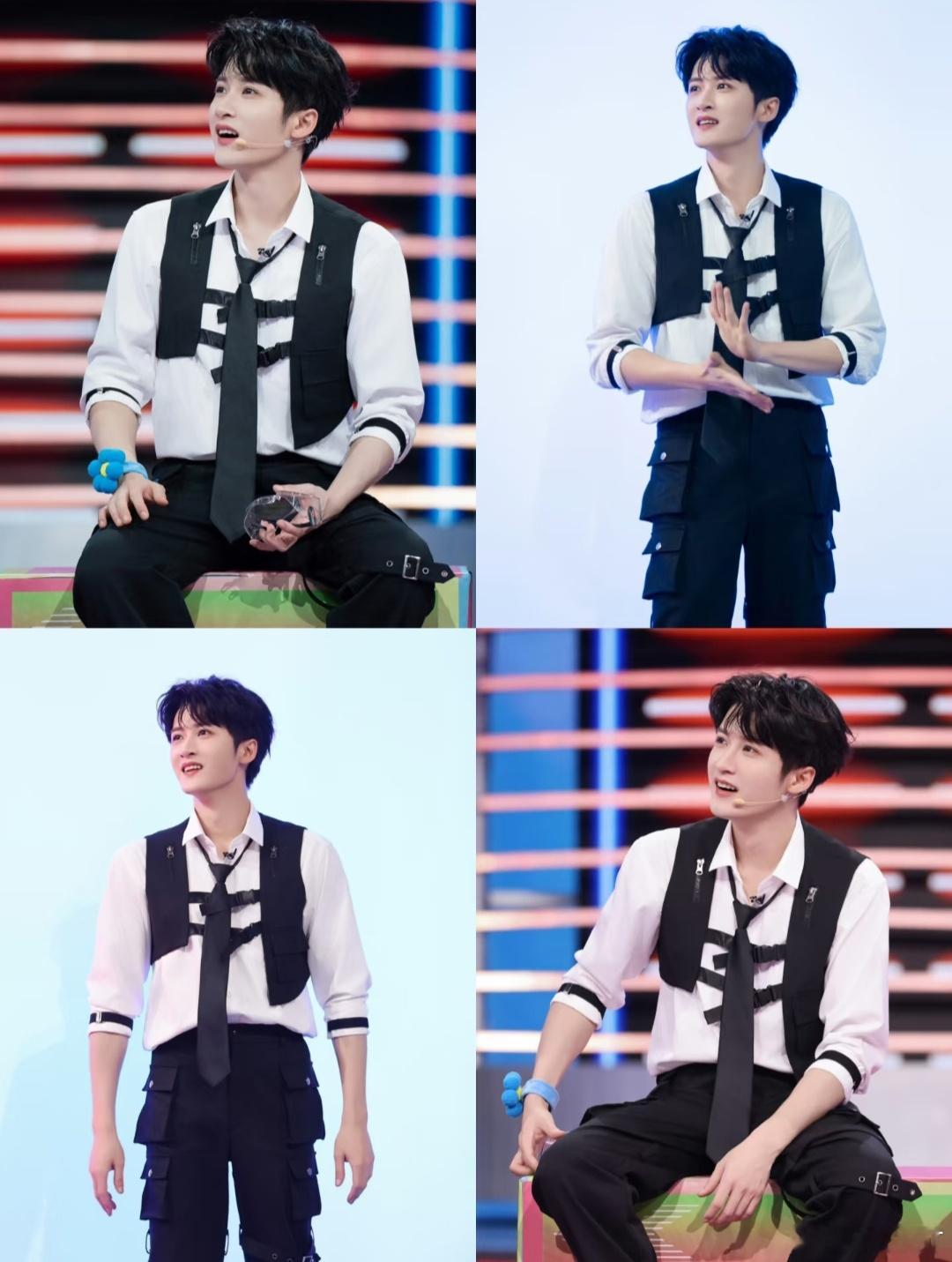 大哥檀健次的右上方到底有什么啊？大哥怎么一直都往这个方向看👀？期待今天晚上的你