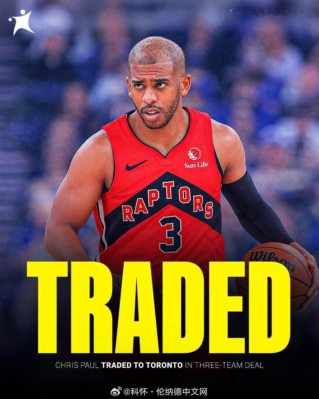 三方交易——快船把保罗交易至猛龙，从篮网获得2019年60顺位新秀马林科维奇的签