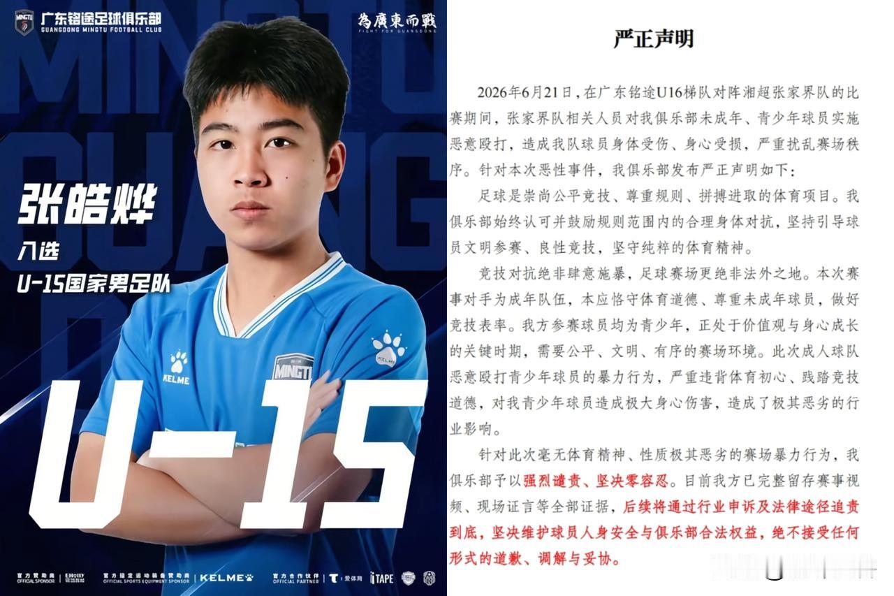 人家在美加墨踢世界杯，我们却在国内耍“暴力足球”，广东铭途参加湘超却遭暴打，其中