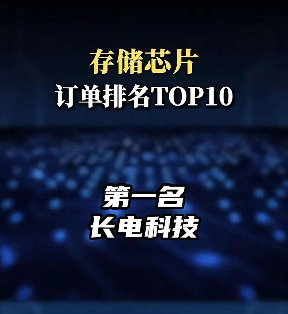 存储又疯了 关注行业龙头存储芯片订单排名TOP10，以下是按名次排列的公司名单：