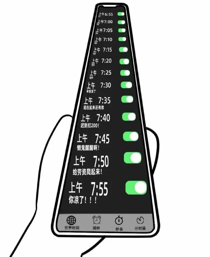 友情提示：明天上班，记得调好自己的闹钟。 