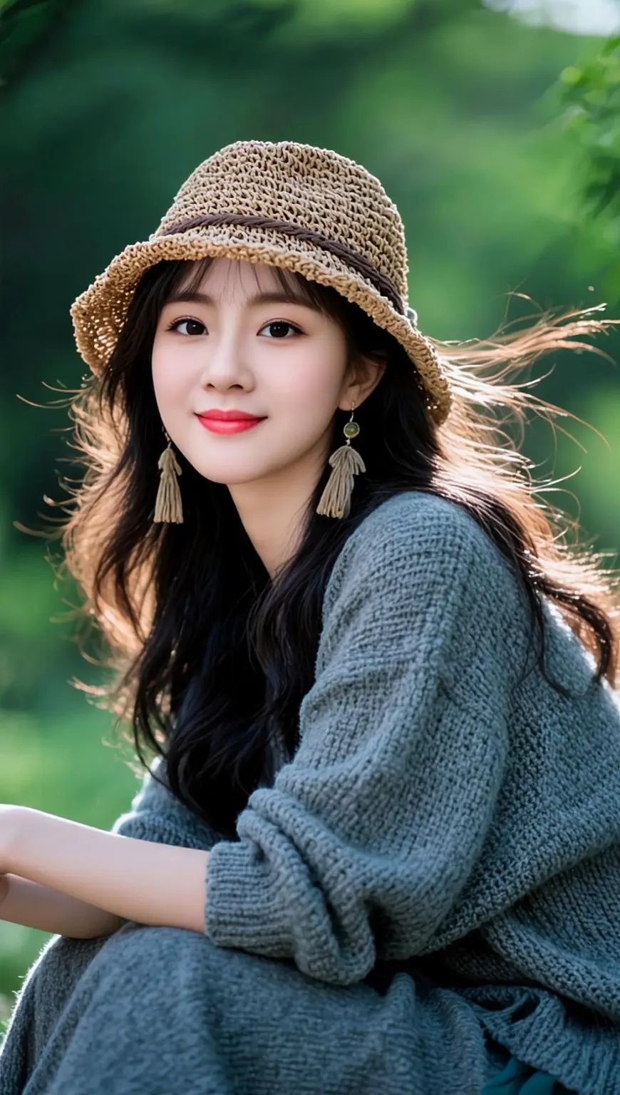 AI森系逆光照   ai创作