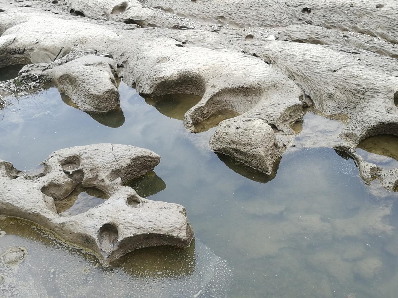 难得一见的渭河底部

闲来无事，躺在床上翻手机，顺便把照片库清理一下，让手机也来