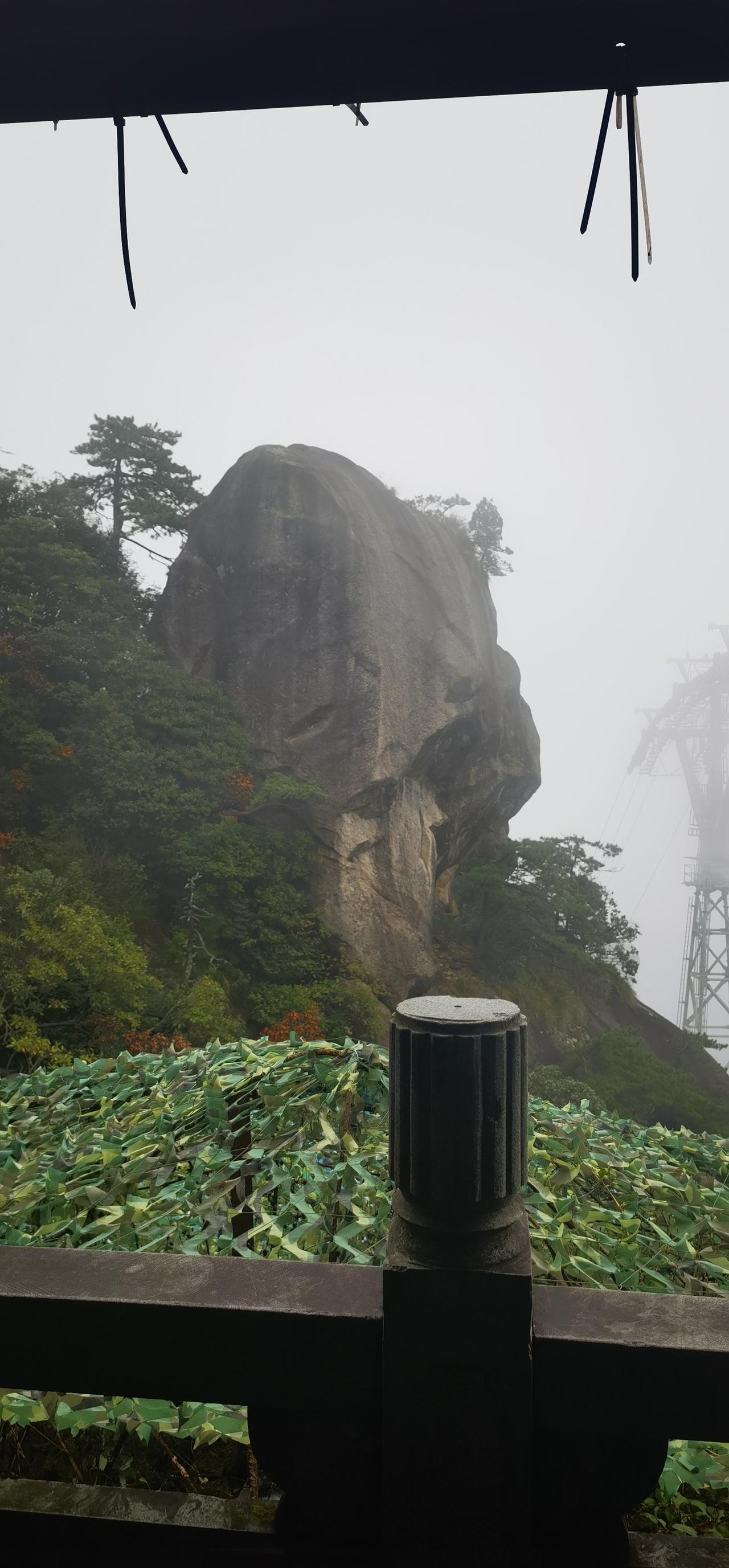 登三清山感怀
2025.10.20
 
十月三清迷雾深，游人蹑足探仙林。
风光纵