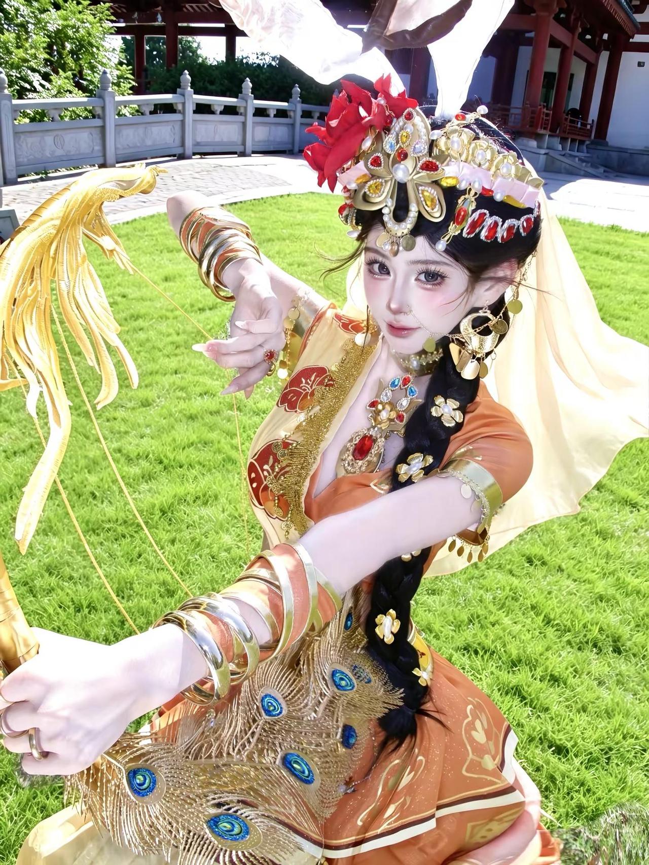 月华如练 洒人间。玉兔公主妆造 玉兔公主 洛阳妆造