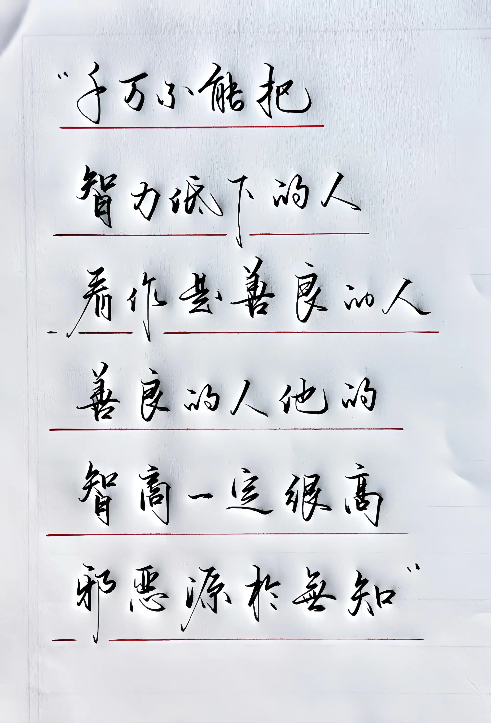 手写 写字是一种生活 感悟