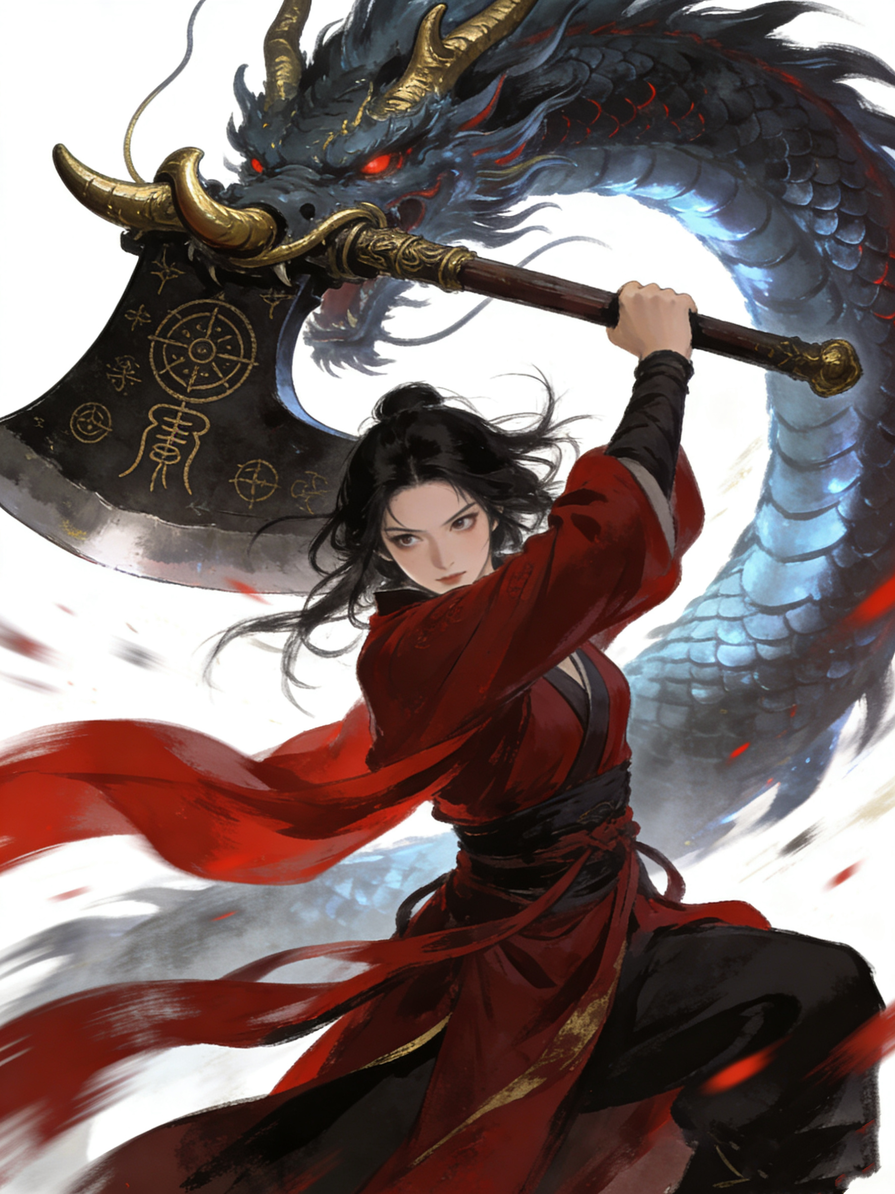 这样？第一次见女主角武器是大斧头的