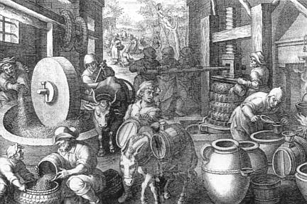 19世纪：橄榄油价格昂贵，是地中海地区特有的奢侈品，备受英国贵族推崇。由于橄榄树