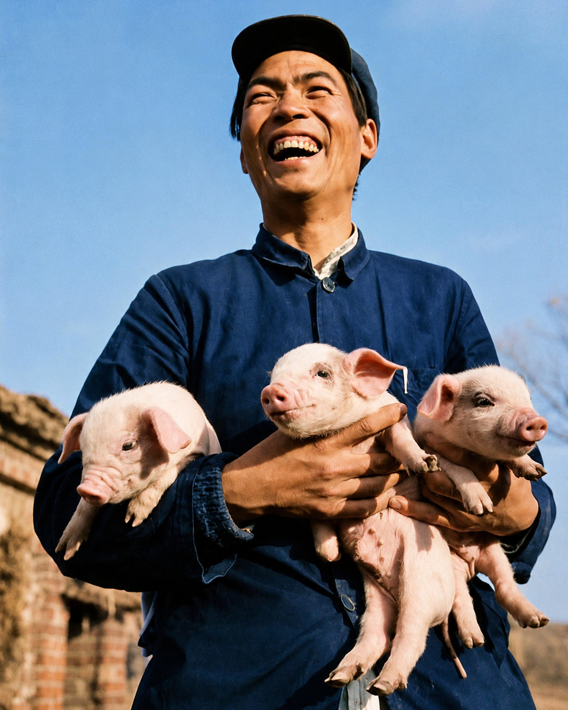 1958年，养猪能手 