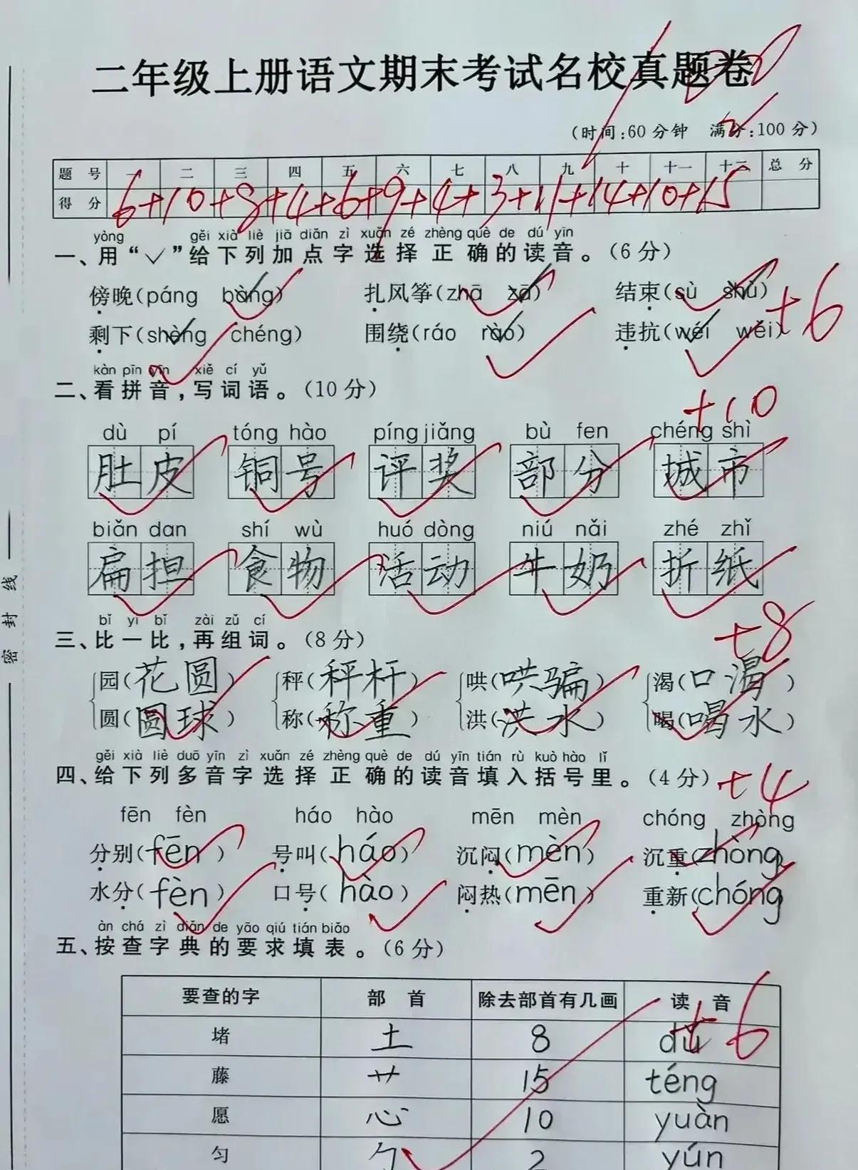 这两天老师、学生、家长，都在紧锣密鼓的刷题、复习、考试，来看看学霸的满分💯卷子