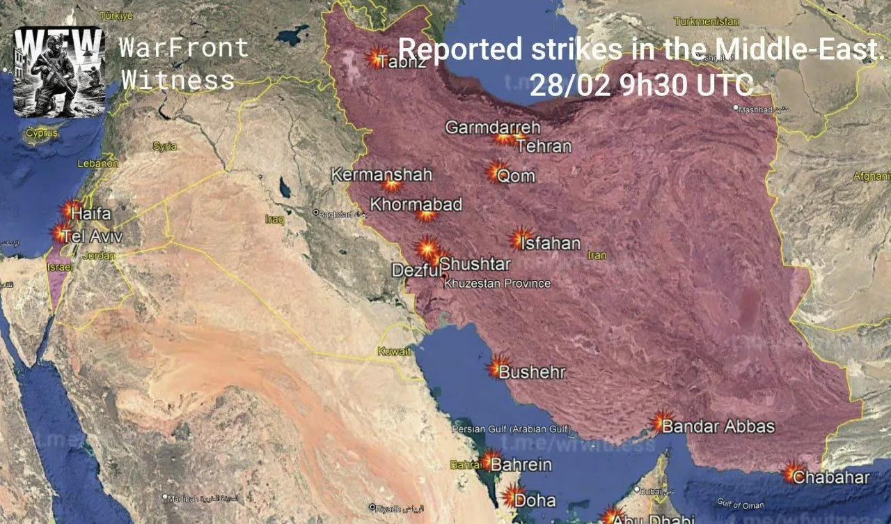 美以对伊朗发起了空中打击，并且是持续不断打击。套路和之前一样，先是“斩首”，随后
